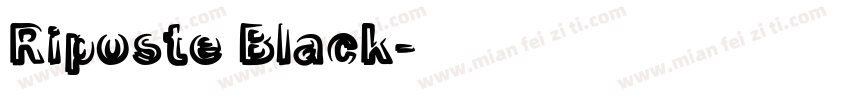 Riposte Black字体转换